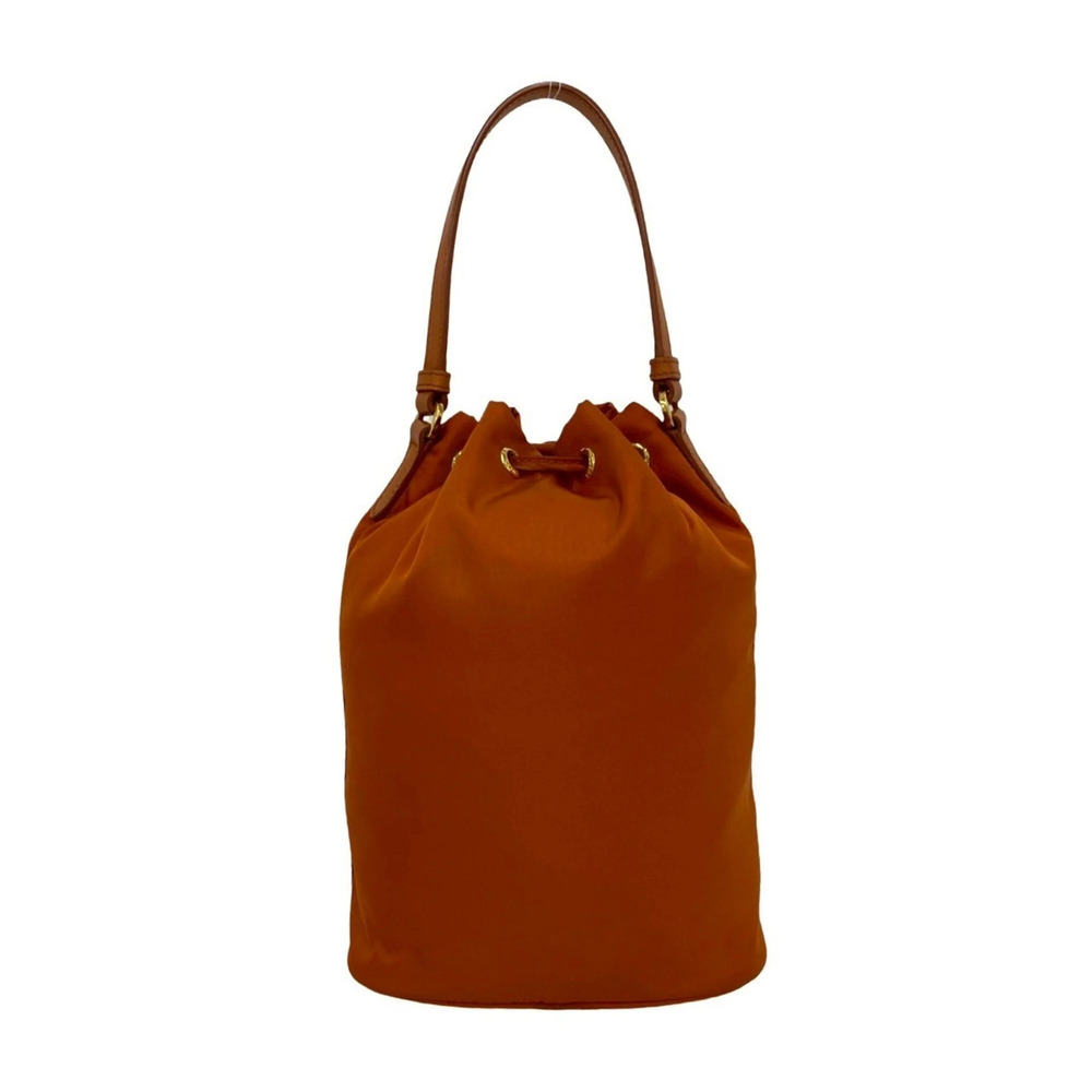 PRADA Orange Leather Saffiano Shoulder Bag - Picture 3 of 10